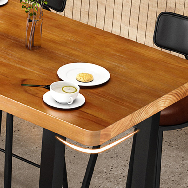 1/2/9 Pieces Bar Stool and Table Set Solid Wood Pub Table Set