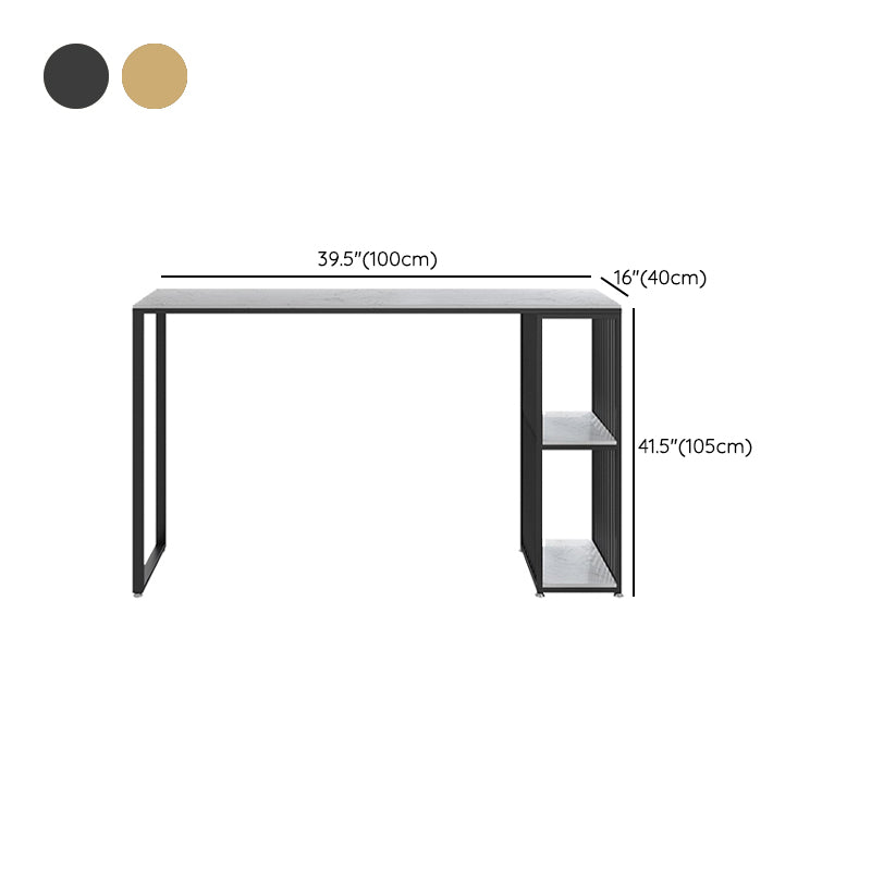 Modern Bar Bistro Set 1/2/3 Pieces Stone Rectangle Bar table with Upholstered Stools