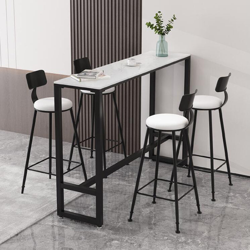 1/4/5 Pieces Pub Table Set Modern Rectangular Table and Stool Set