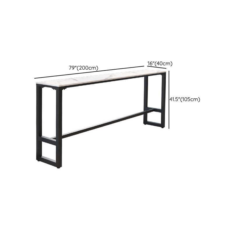 1/4/5 Pieces Pub Table Set Modern Rectangular Table and Stool Set