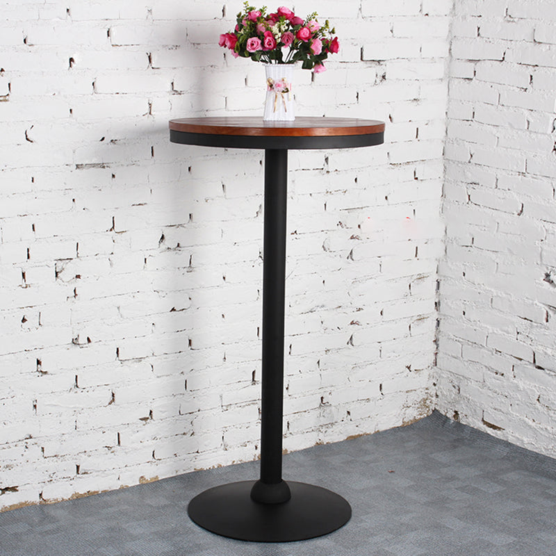 1/4 Pieces Table and Stool Set Solid Wood Pub Dining Set for Dining Room