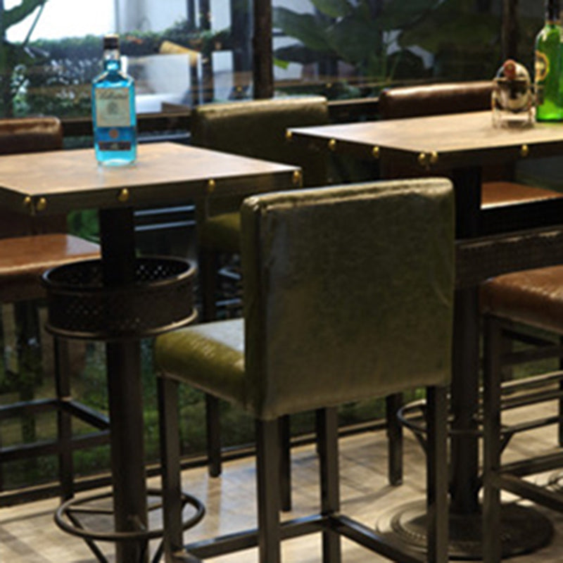 Modern Bar Table Set 1/2/5 Pieces Solid Wood Rectangle Bistro Set for Indoor