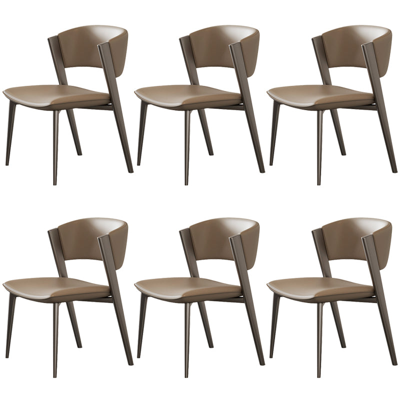Modern Dining Room Upholstered Chair Faux Leather Home Dining Chair