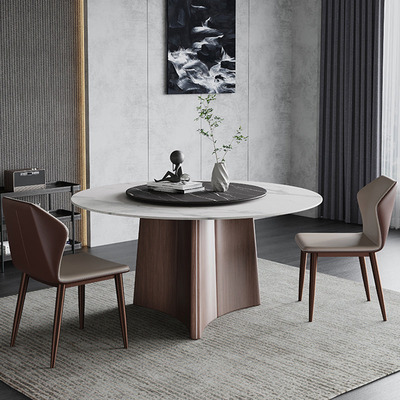 Contemporary 1/3/4/7/11 Pieces Furniture Round Stone Dining Set for Home