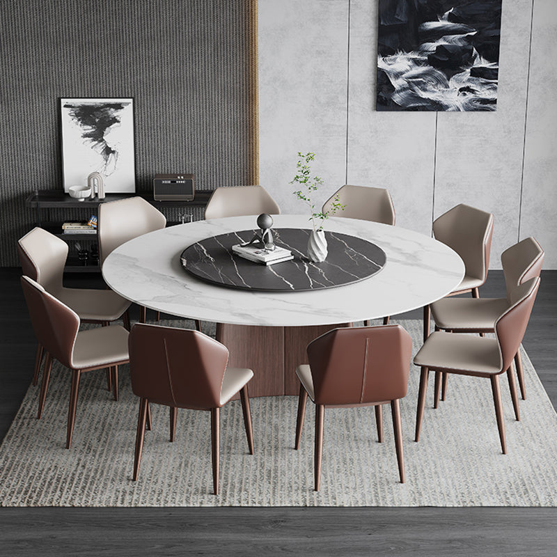 Contemporary 1/3/4/7/11 Pieces Furniture Round Stone Dining Set for Home
