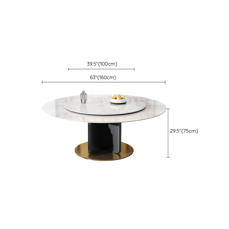 Contemporary 1/4/8/11 Pieces Furniture Round Stone Dining Set for Home