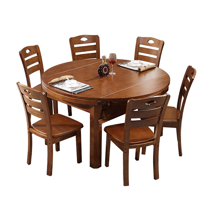 Modern Style Dining Table Solid Wood Butterfly Leaf Dining Table for Kitchen Use