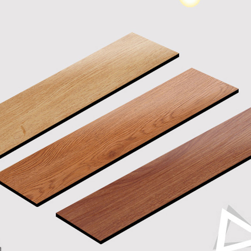 Rectangle PVC Flooring Peel and Stick Smooth Wood Look Vinyl Flooring