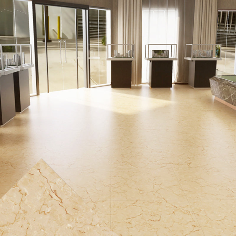 Peel and Stick PVC Flooring Low Gloss Imitation Marble Waterproof Square Vinyl Flooring