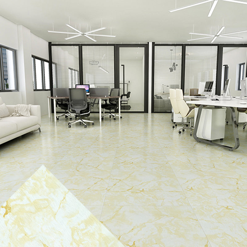 Peel and Stick PVC Flooring Low Gloss Imitation Marble Waterproof Square Vinyl Flooring
