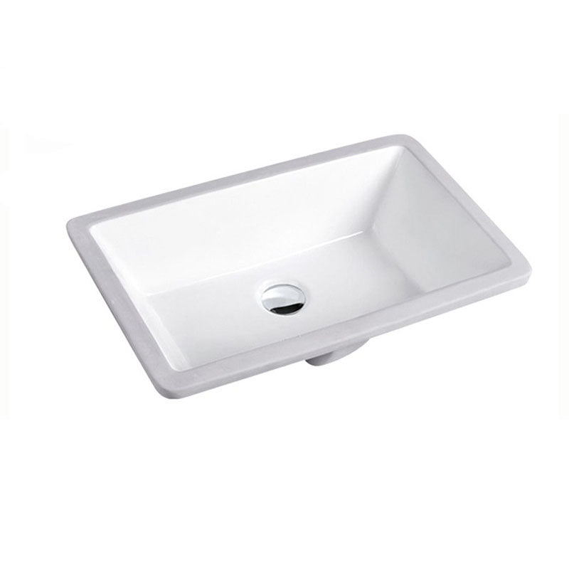 Rectangular Bathroom Sink Porcelain Modern Bathroom Sink(Not Included Faucets)