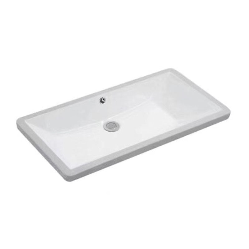 Rectangular Bathroom Sink Porcelain Modern Bathroom Sink(Not Included Faucets)