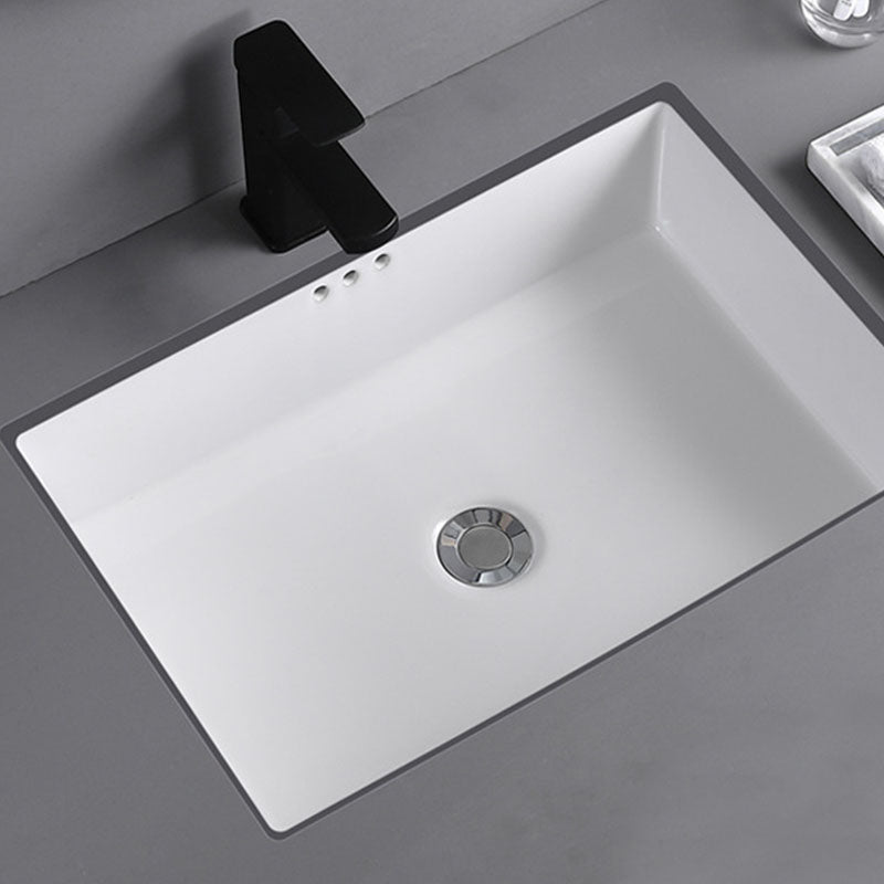 Rectangular Bathroom Sink Porcelain Modern Bathroom Sink(Not Included Faucets)