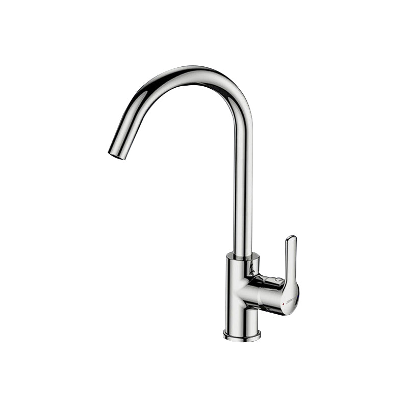 1 Hole Kitchen Faucet Metal High Arch Kitchen Sink Faucet with No Sensor
