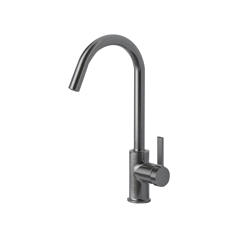 1 Hole Kitchen Faucet Metal High Arch Kitchen Sink Faucet with No Sensor