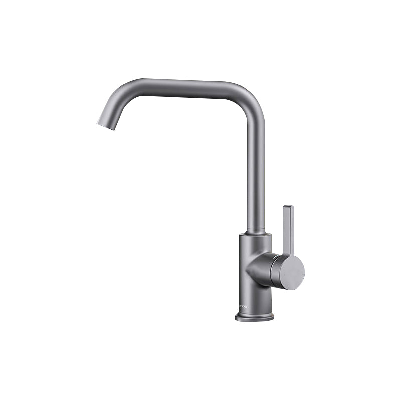 1 Hole Kitchen Faucet Metal High Arch Kitchen Sink Faucet with No Sensor