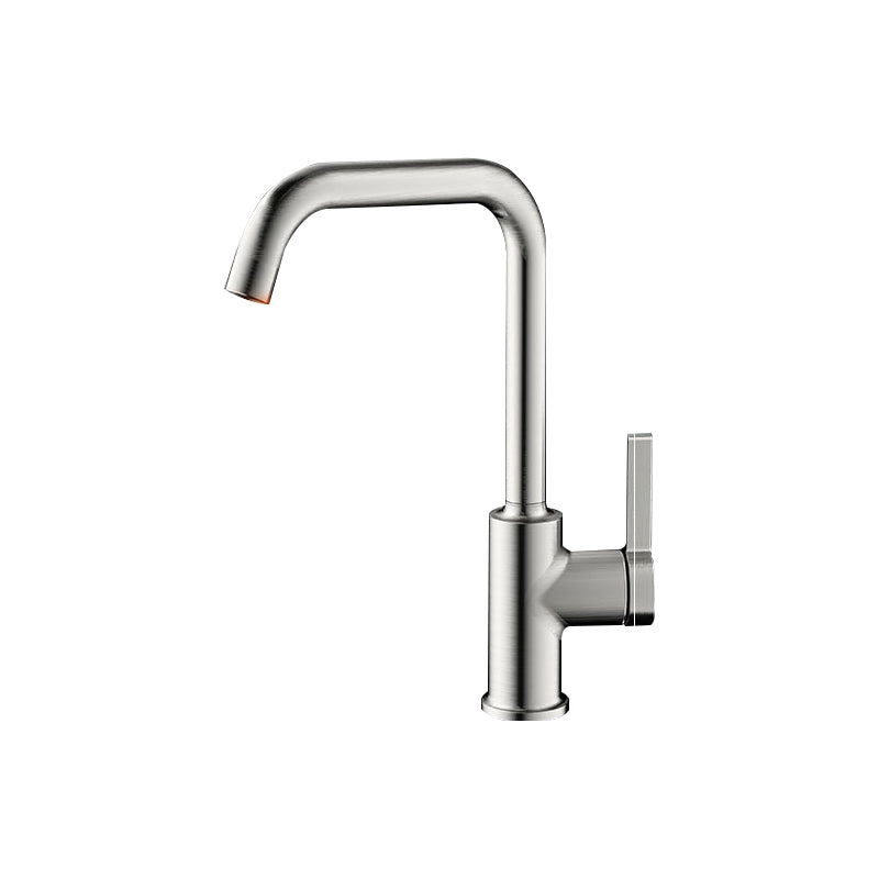 1 Hole Kitchen Faucet Metal High Arch Kitchen Sink Faucet with No Sensor