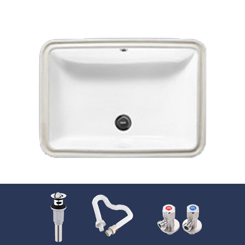 Classic Bathroom Sink Rectangular Vessel Bathroom Sink with Faucet