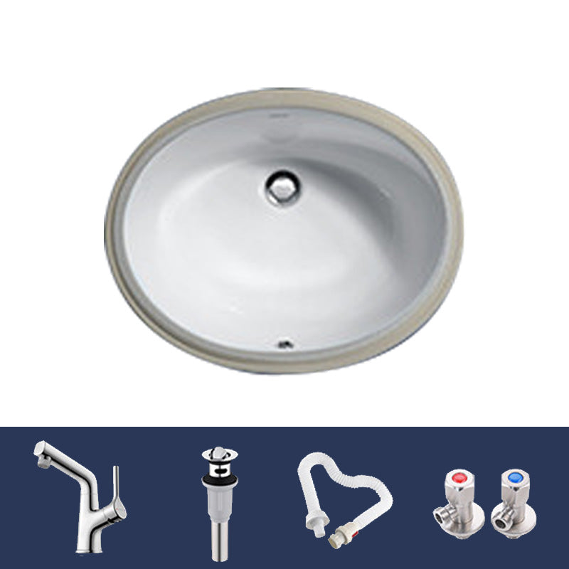 Classic Bathroom Sink Rectangular Vessel Bathroom Sink with Faucet