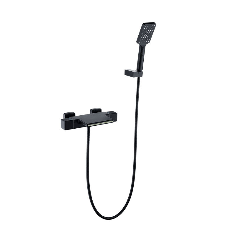 Modern Wall Mounted Faucet Handheld Shower Head Waterfall Faucet