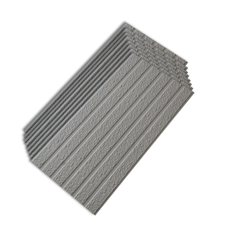 Black Rectangle Tile No Pattern Matte Cement Singular Tile for Bathroom floor