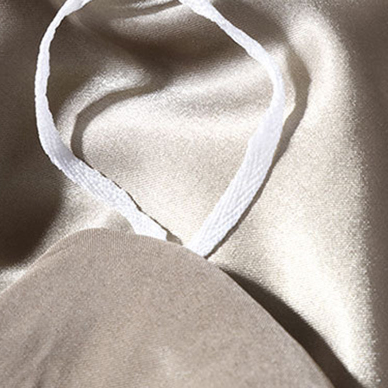Silk Bed Sheet Set Ultra Soft Elegant Fitted Sheet for Bedroom