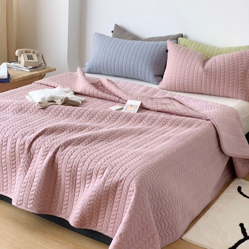 100 Cotton Bed Sheet Set Solid Color Breathable Bed Sheet Set with Fade Resistant