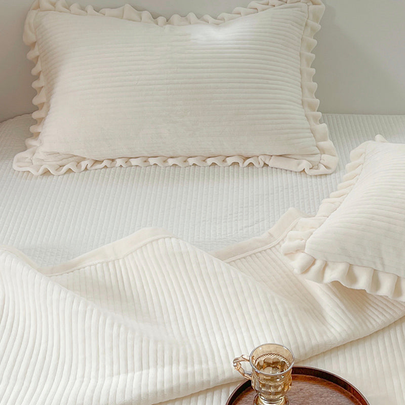 Solid Color Bed Sheet Set Polyester Breathable Bed Sheet Set