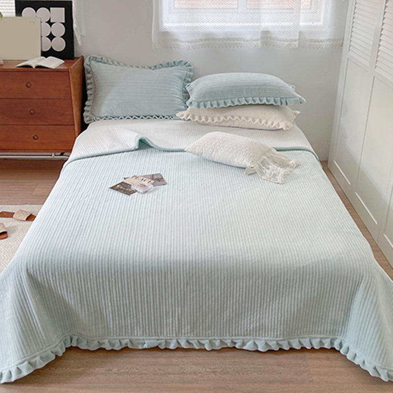 Solid Color Bed Sheet Set Polyester Breathable Bed Sheet Set