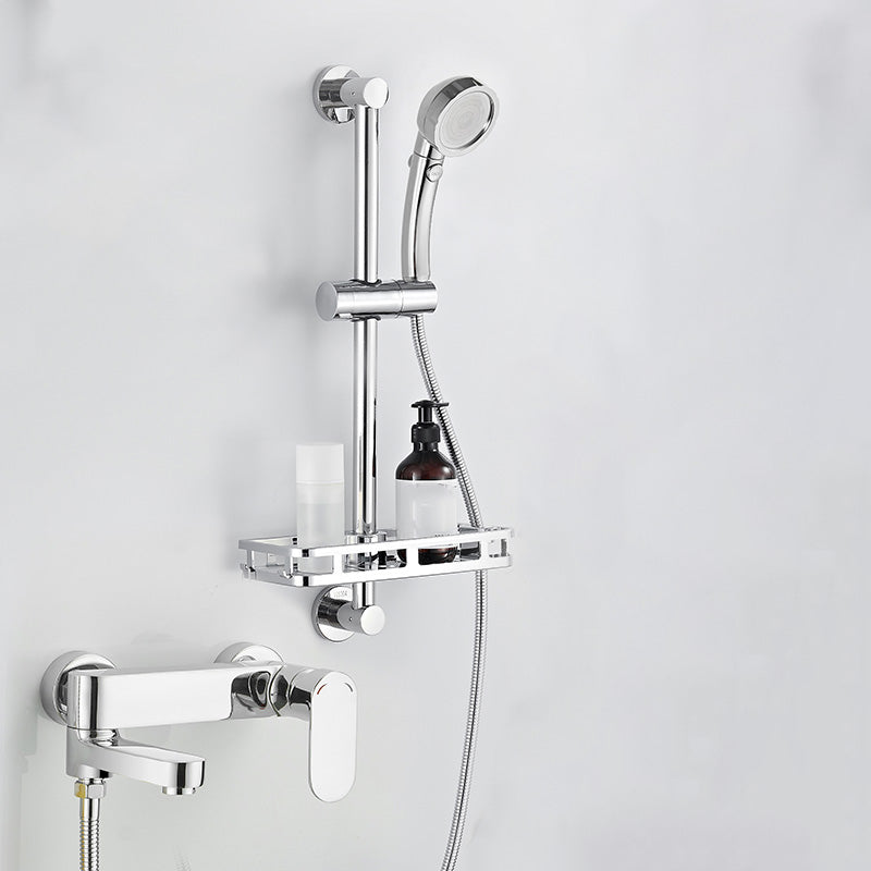 Modern Lever Handle Bath Faucet Trim Wall Mounted Bathtub Faucet