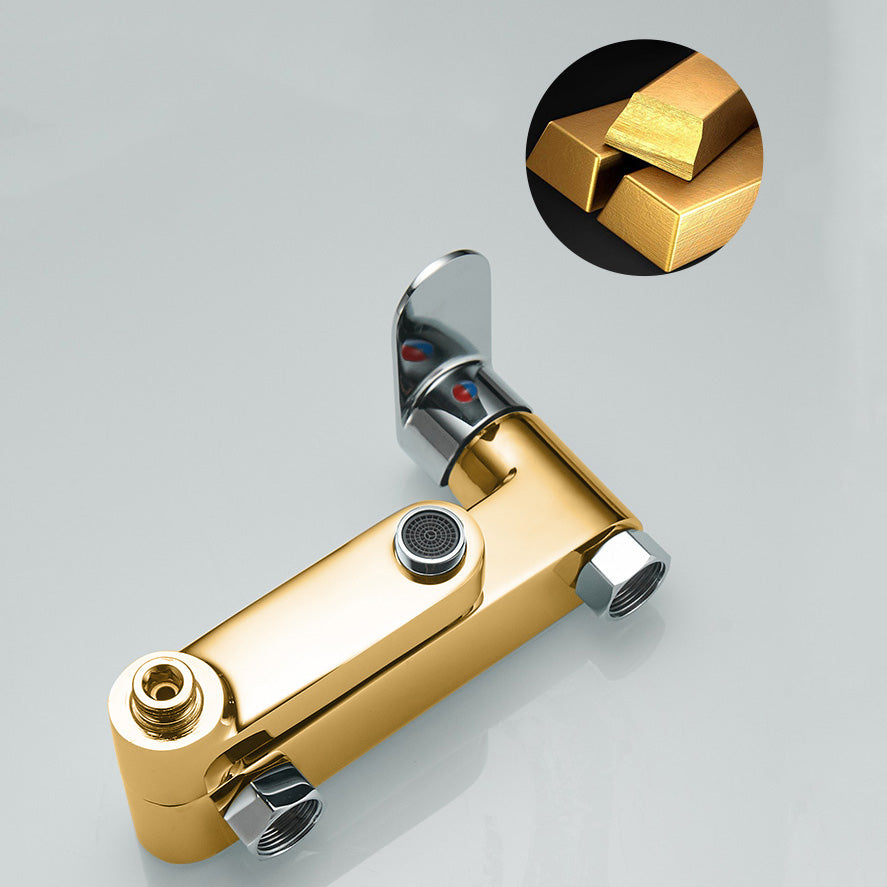 Modern Lever Handle Bath Faucet Trim Wall Mounted Bathtub Faucet