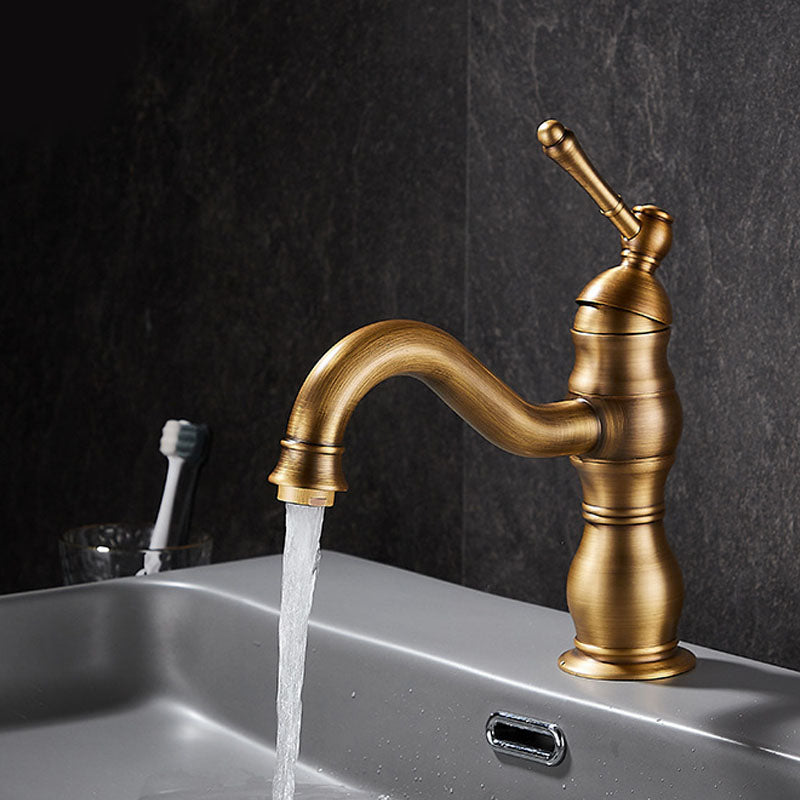 Vintage Bathroom Tube Faucet One Handle Flush Mount Bathtub Faucet