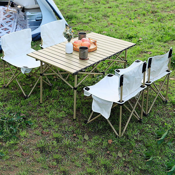 Industrial Outdoor Folding Table 20"H Aluminum Camping Table