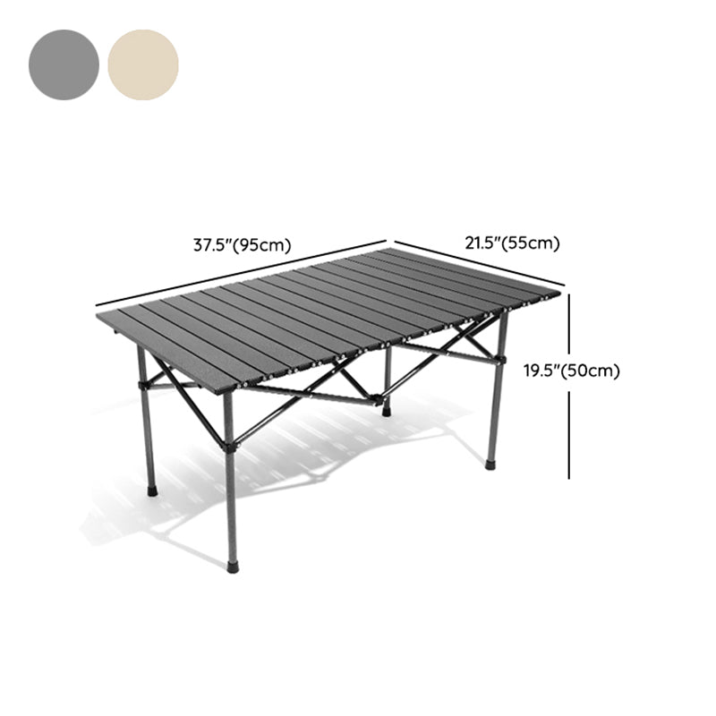 Industrial Outdoor Folding Table 20"H Aluminum Camping Table