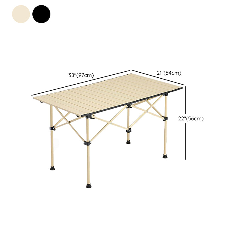 Industrial Steel Folding Table Outdoor 21.7"H Foldable Camping Table