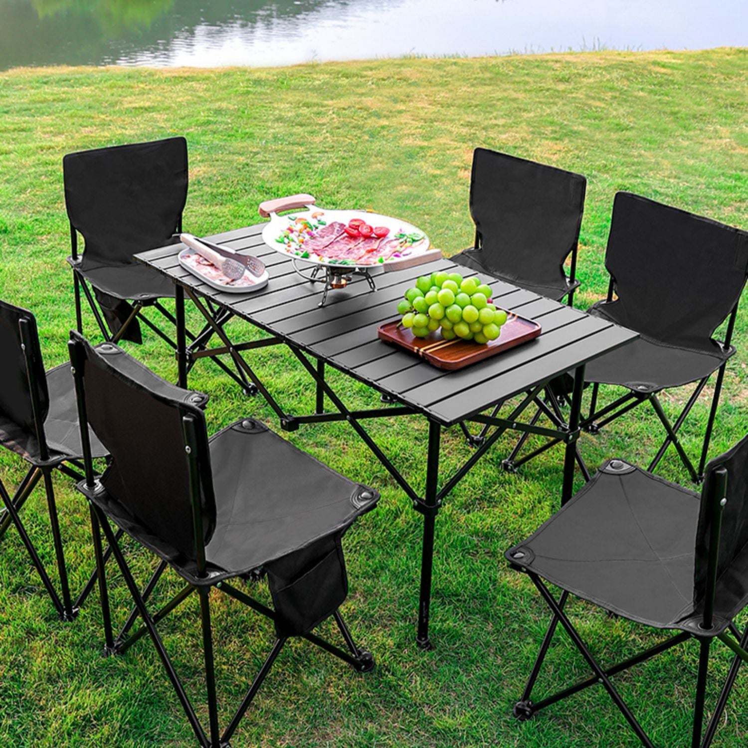 Aluminum Outdoor Folding Table Industrial Rust Resistant Camping Table