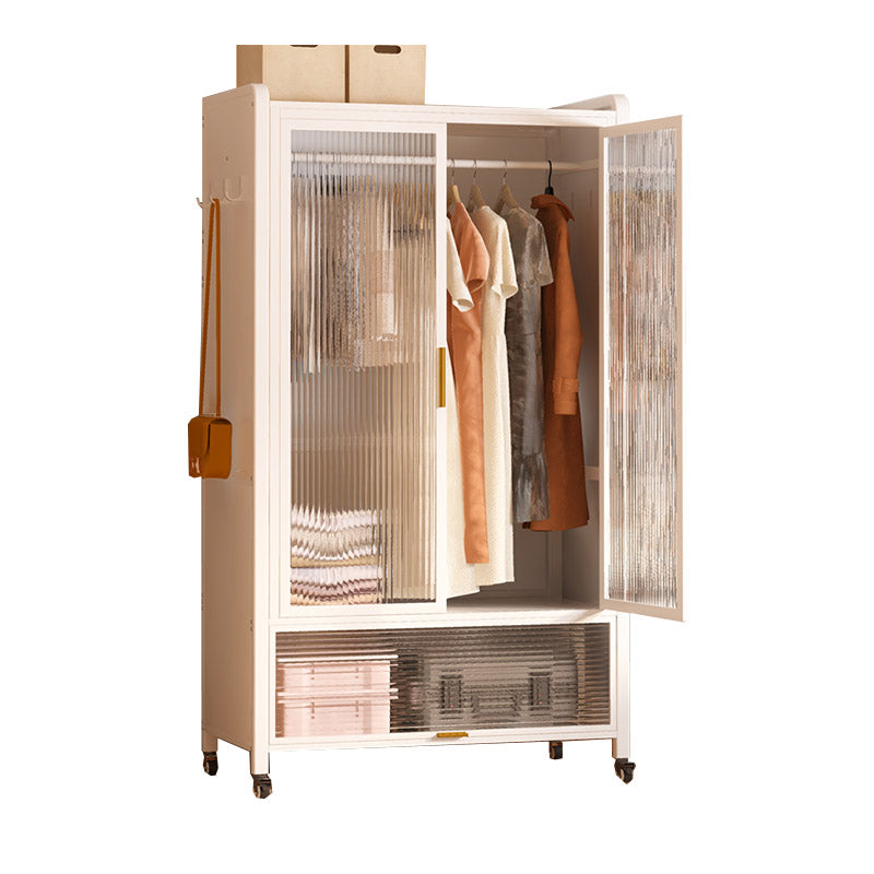 Glass Wardrobe Closet Modern Style Wardrobe Cabinet for Home
