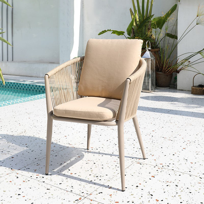 Boho Metal Dining Table Set 1/3/5/7 Pieces Patio Dining Table Set