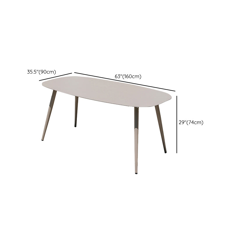 Boho Metal Dining Table Set 1/3/5/7 Pieces Patio Dining Table Set