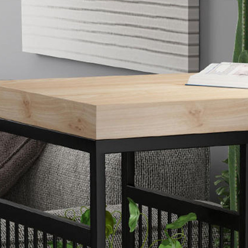 Modern Bar Table Set 1/2/3 Pieces Solid Wood Rectangle Bistro Set for Indoor