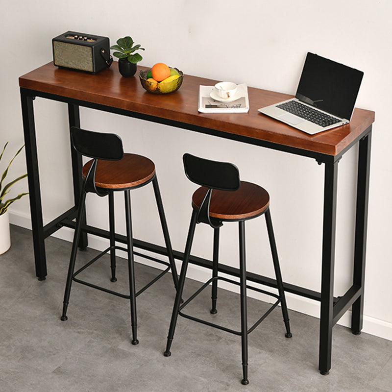 Contemporary Table and Stool Set Solid Wood 1/2/3/5 Pieces Pub Table Set