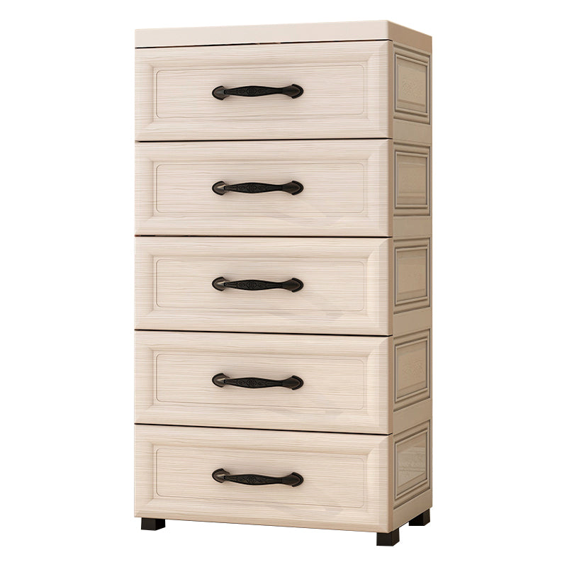 Scandinavian Kids Furniture Plastic Nursery Dresser with Drawers for Bedroom
