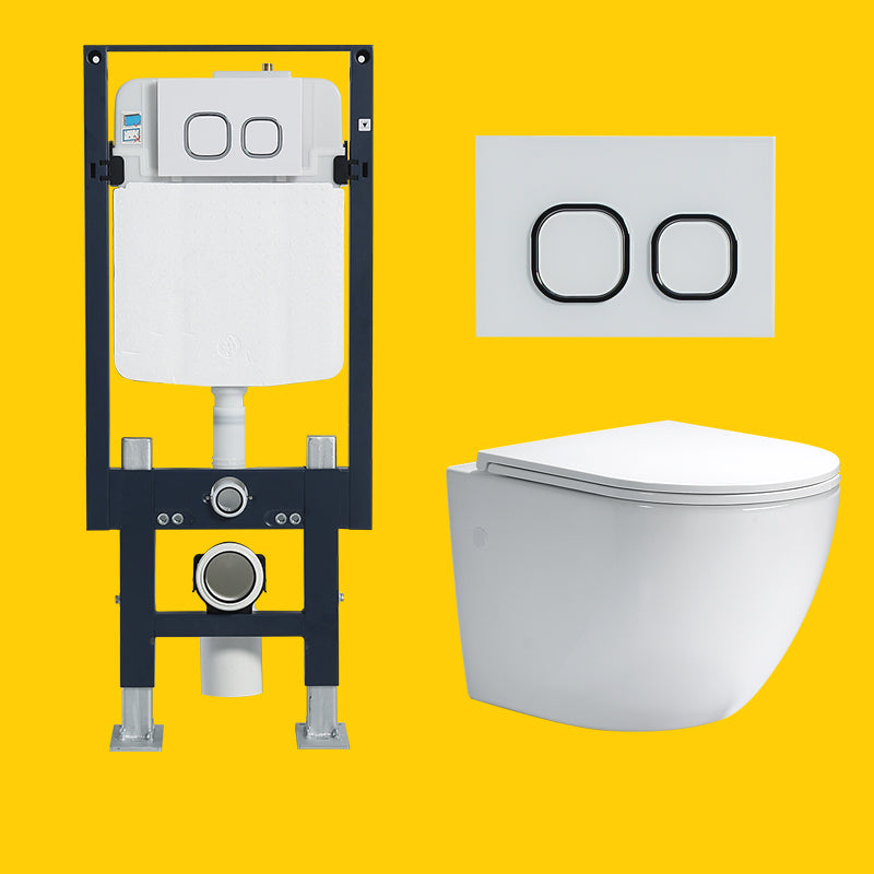 Contemporary One Piece Toilet Bowl Wall Hung Urine Toilet for Bathroom