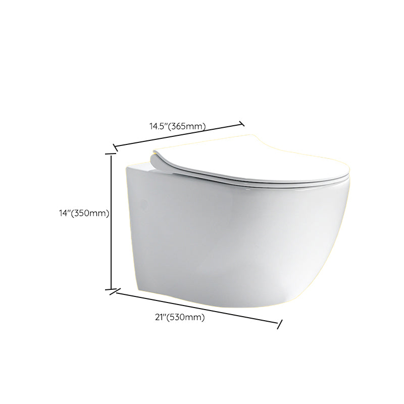 Contemporary One Piece Toilet Bowl Wall Hung Urine Toilet for Bathroom