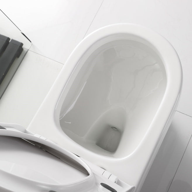 Contemporary Siphon Jet Flush Toilet Floor Mount One-Piece Toilet Urine Toilet