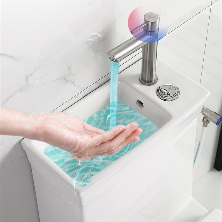 Contemporary Siphon Jet Flush Toilet Floor Mount One-Piece Toilet Urine Toilet