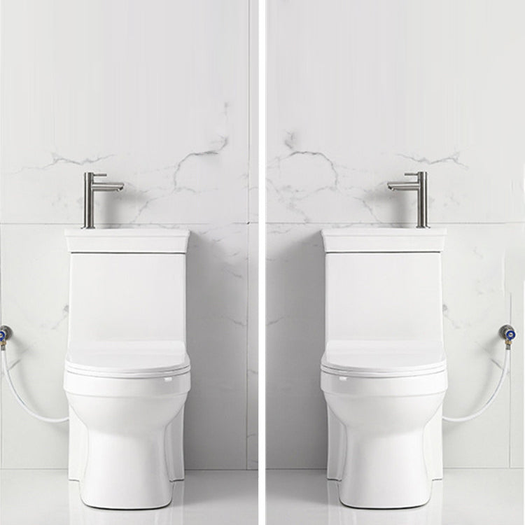 Contemporary Siphon Jet Flush Toilet Floor Mount One-Piece Toilet Urine Toilet