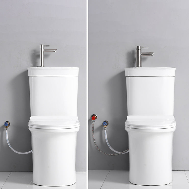 Contemporary Siphon Jet Flush Toilet Floor Mount One-Piece Toilet Urine Toilet