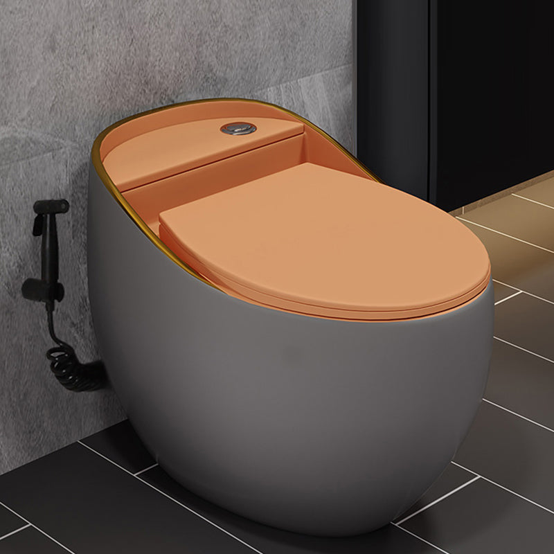 Modern Style Ceramic Flush Toilet All-In-One Toilet Bowl for Washroom