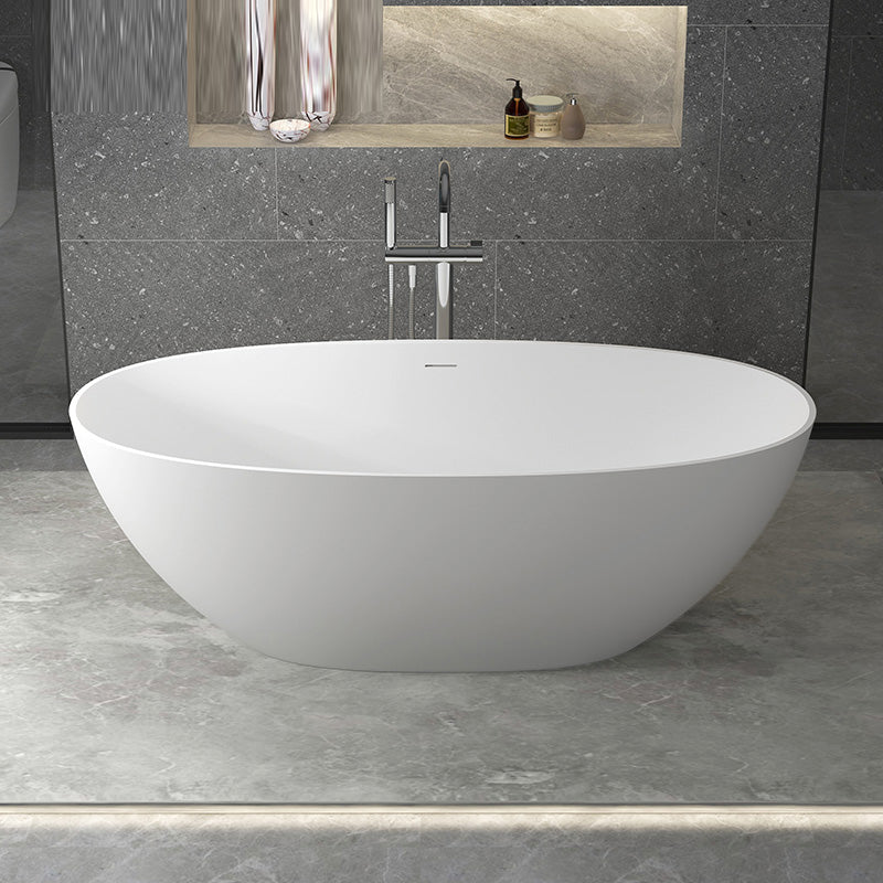 Stone Soaking Bathtub Antique Finish Flat Bottom Back to Wall Bath Tub